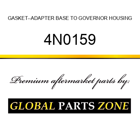 GASKET--ADAPTER BASE TO GOVERNOR HOUSING 4N0159