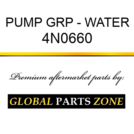 PUMP GRP - WATER 4N0660