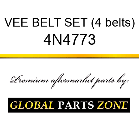 VEE BELT SET (4 belts) 4N4773