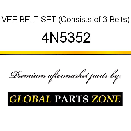 VEE BELT SET (Consists of 3 Belts) 4N5352
