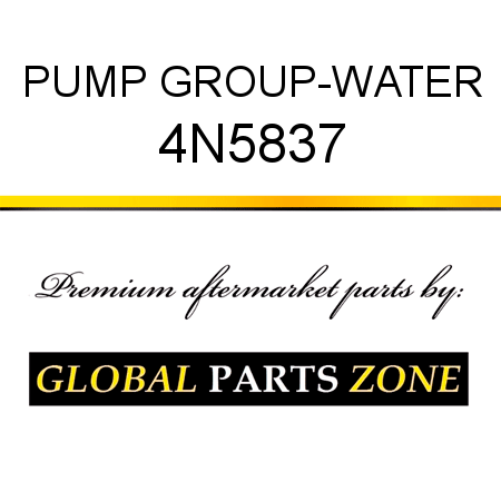 PUMP GROUP-WATER 4N5837
