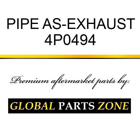 PIPE AS-EXHAUST 4P0494