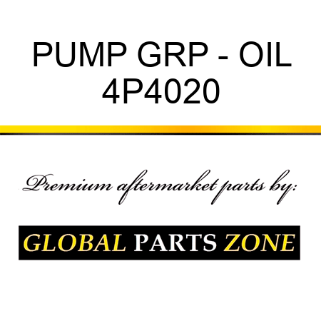 PUMP GRP - OIL 4P4020