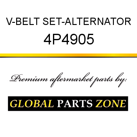 V-BELT SET-ALTERNATOR 4P4905