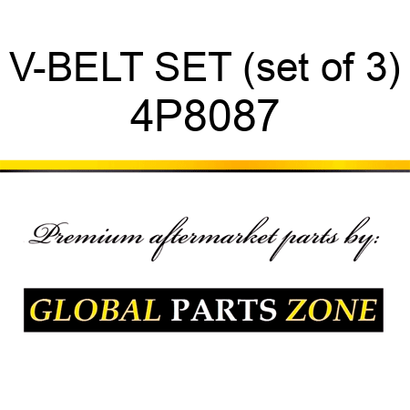 V-BELT SET (set of 3) 4P8087