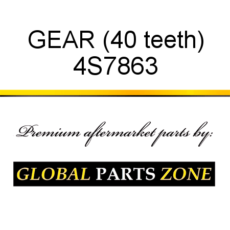 GEAR (40 teeth) 4S7863