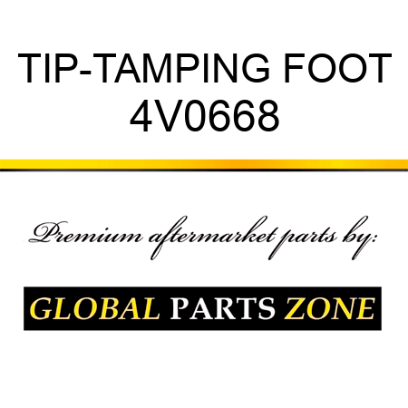 TIP-TAMPING FOOT 4V0668