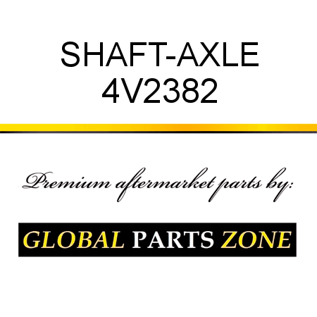 SHAFT-AXLE 4V2382