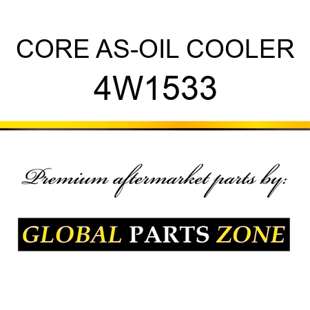 CORE AS-OIL COOLER 4W1533