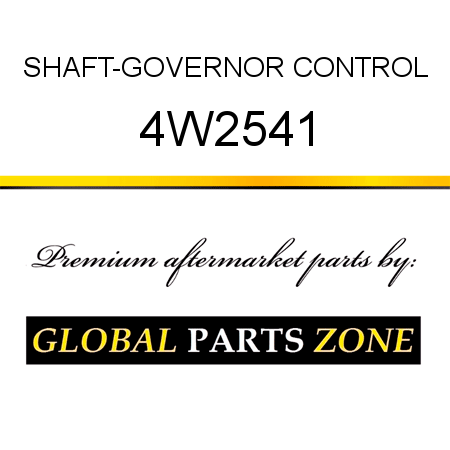 SHAFT-GOVERNOR CONTROL 4W2541