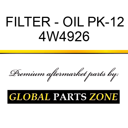 FILTER - OIL PK-12 4W4926