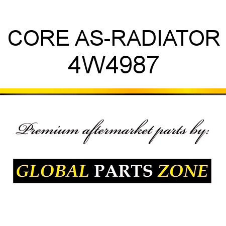CORE AS-RADIATOR 4W4987