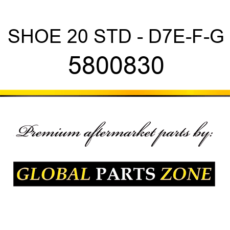 SHOE 20 STD - D7E-F-G 5800830