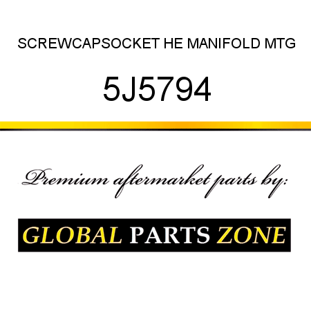 SCREW,CAP,SOCKET HE MANIFOLD MTG 5J5794