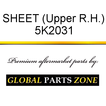 SHEET (Upper R.H.) 5K2031
