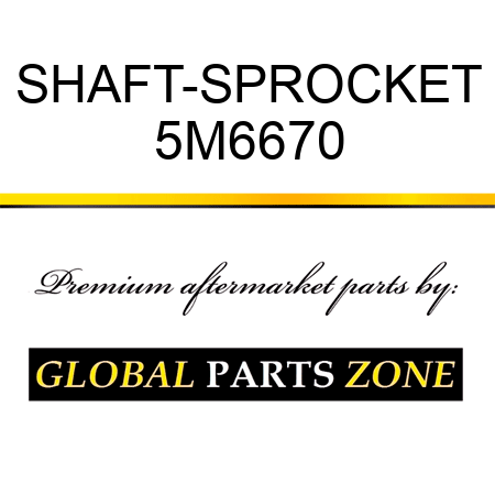 SHAFT-SPROCKET 5M6670