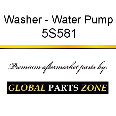 Washer - Water Pump 5S581