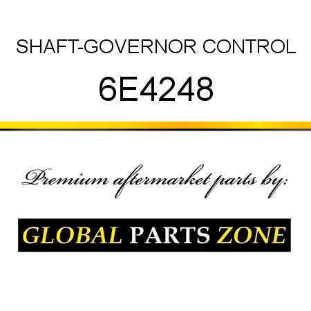 SHAFT-GOVERNOR CONTROL 6E4248