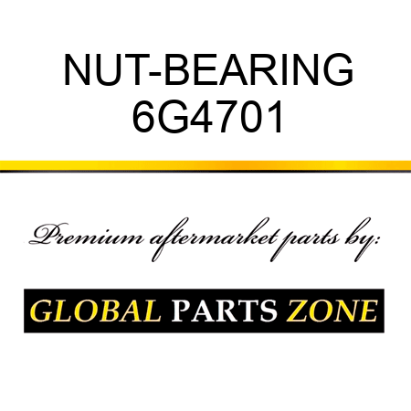 NUT-BEARING 6G4701