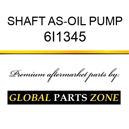 SHAFT AS-OIL PUMP 6I1345