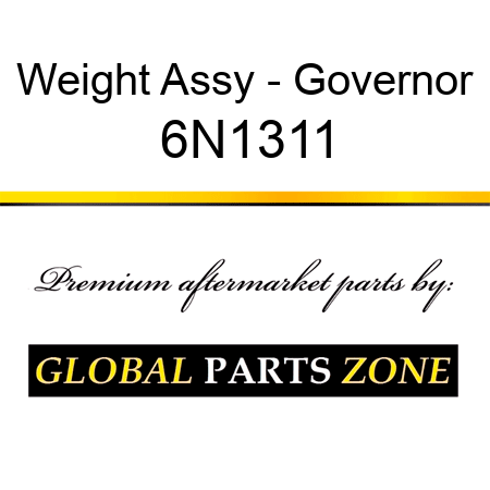 Weight Assy - Governor 6N1311