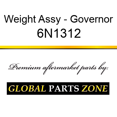 Weight Assy - Governor 6N1312