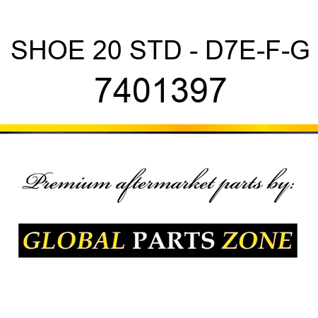 SHOE 20 STD - D7E-F-G 7401397