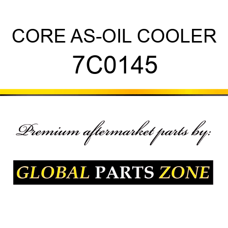 CORE AS-OIL COOLER 7C0145