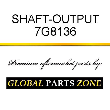 SHAFT-OUTPUT 7G8136