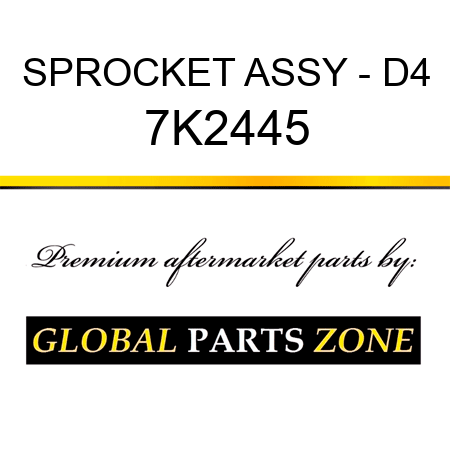 SPROCKET ASSY - D4 7K2445