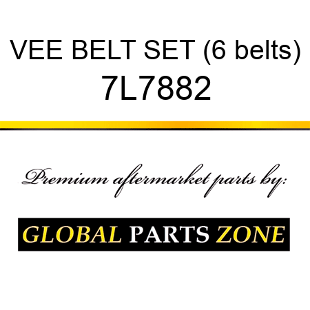 VEE BELT SET (6 belts) 7L7882