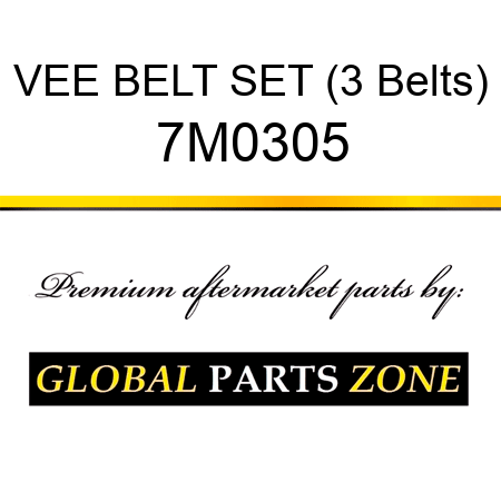 VEE BELT SET (3 Belts) 7M0305