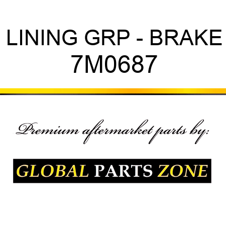LINING GRP - BRAKE 7M0687