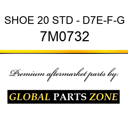 SHOE 20 STD - D7E-F-G 7M0732