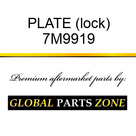 PLATE (lock) 7M9919