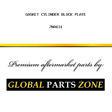 GASKET CYLINDER BLOCK PLATE 7N0631