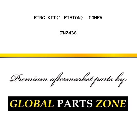 RING KIT(1-PISTON)- COMPR 7N7436