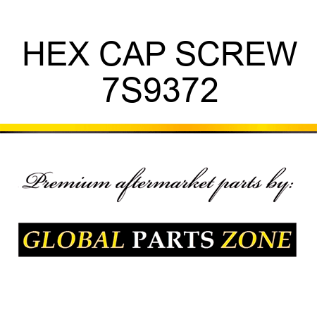 HEX CAP SCREW 7S9372