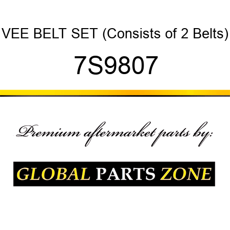 VEE BELT SET (Consists of 2 Belts) 7S9807