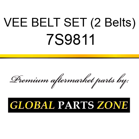 VEE BELT SET (2 Belts) 7S9811