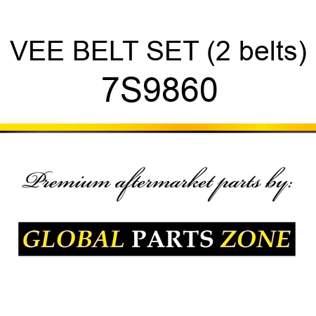VEE BELT SET (2 belts) 7S9860