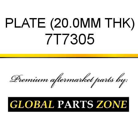 PLATE (20.0MM THK) 7T7305