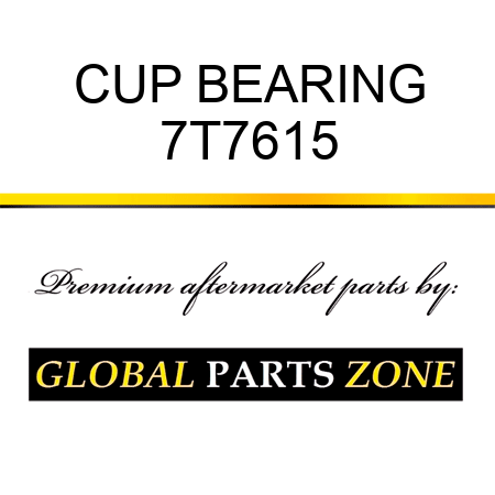 CUP BEARING 7T7615