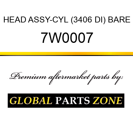 HEAD ASSY-CYL (3406 DI) BARE 7W0007