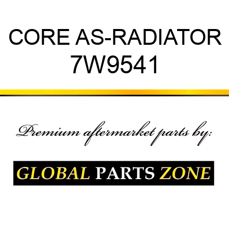 CORE AS-RADIATOR 7W9541