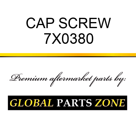 CAP SCREW 7X0380