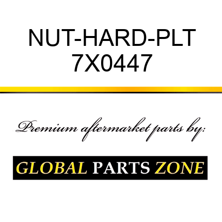 NUT-HARD-PLT 7X0447
