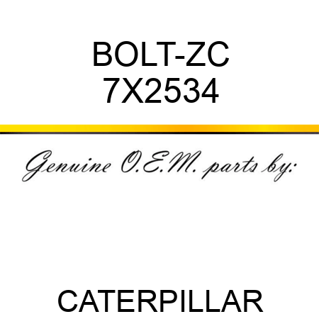 BOLT-ZC 7X2534