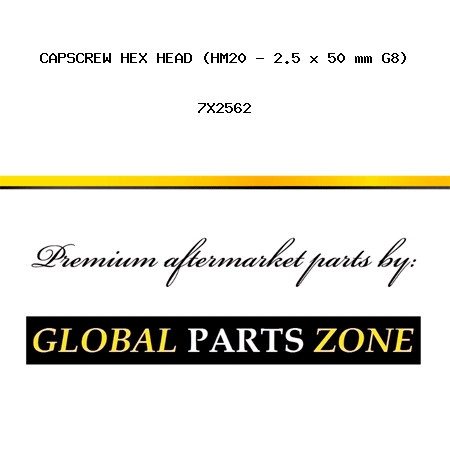 CAPSCREW, HEX HEAD (HM20 - 2.5 x 50 mm, G8) 7X2562