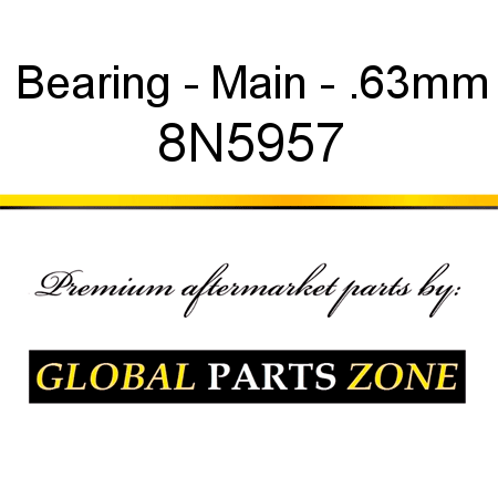 Bearing - Main - .63mm 8N5957